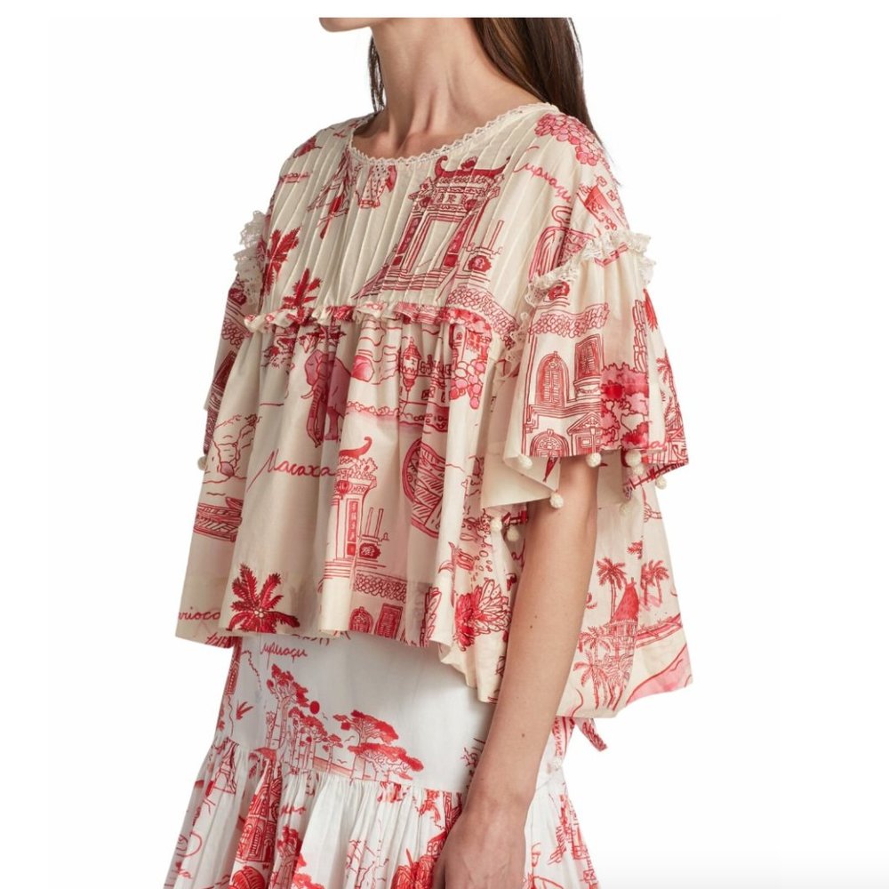 Farm Rio Nossa Lingua Blouse